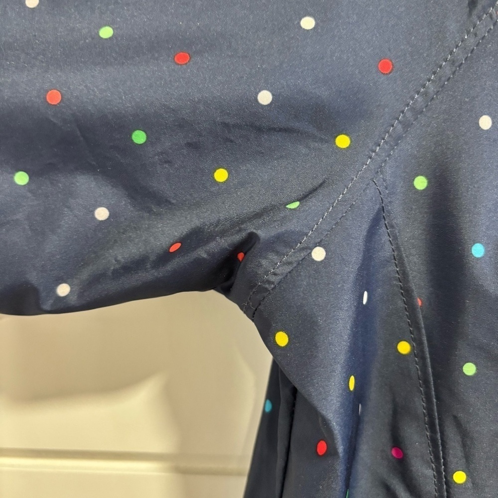 The North Face women's navy blue and colourful polka dot Penelope jacket size L - Picture 3 of 16